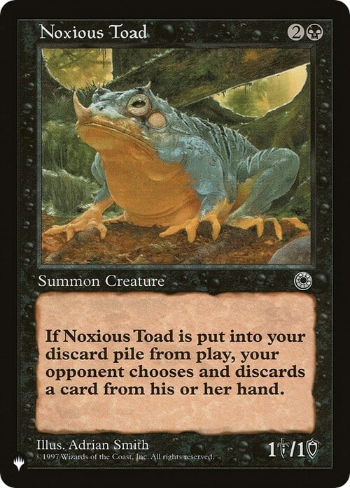 Noxious Toad Card Front