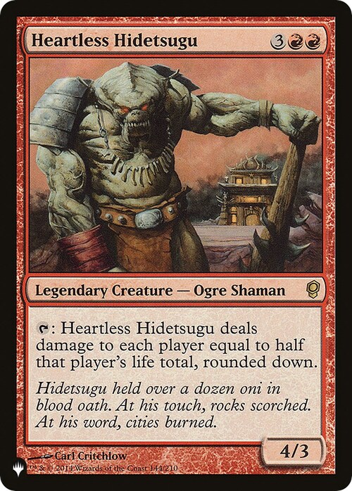 Heartless Hidetsugu Card Front