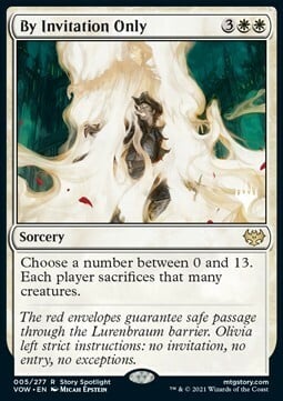 By Invitation Only Card Front