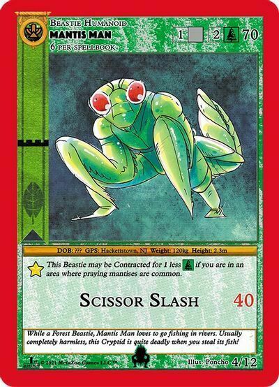 Mantis Man Card Front
