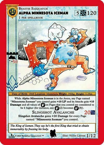 Alpha Minnesota Iceman Card Front
