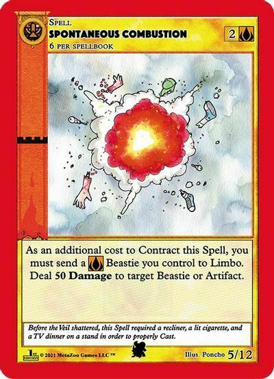Spontaneous Combustion Card Front