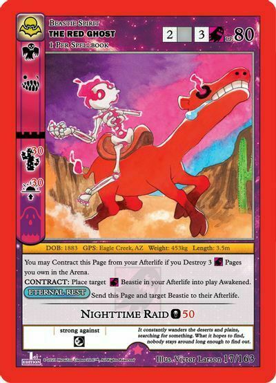 The Red Ghost Card Front