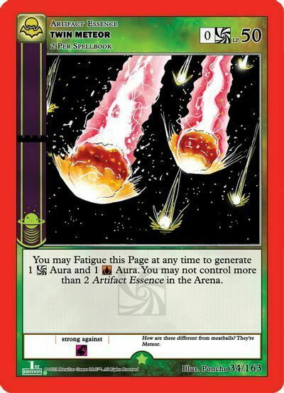 Twin Meteor Card Front