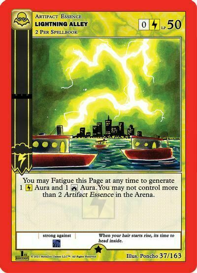 Lightning Alley Card Front