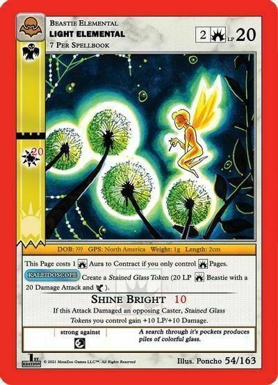 Light Elemental Card Front