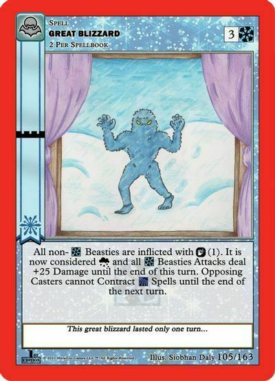 Great Blizzard Card Front
