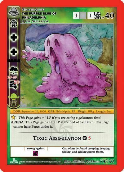 The Purple Blob Of Philadelphia Card Front