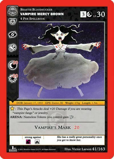 Vampire Mercy Brown Card Front