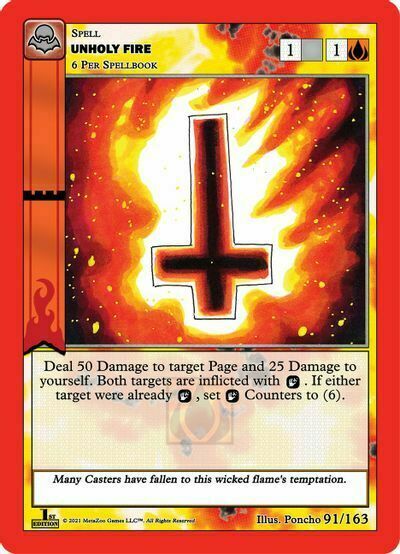 Unholy Fire Card Front