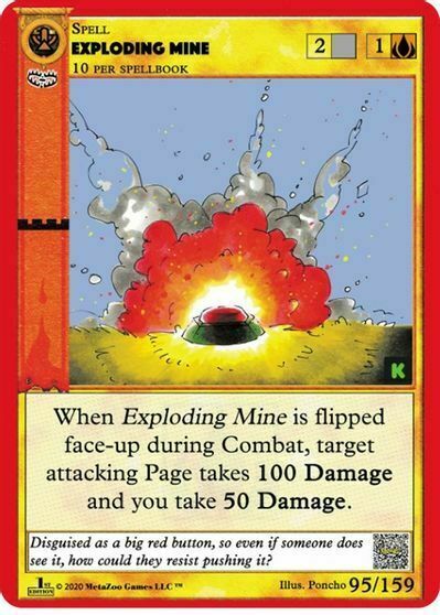 Exploding Mine Card Front