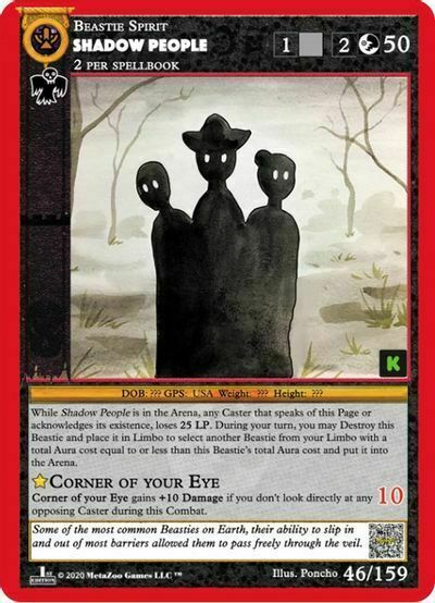 Shadow People Card Front
