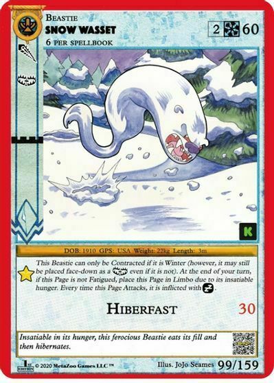 Snow Wasset Card Front