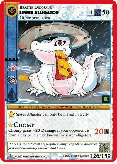 Sewer Alligator Card Front