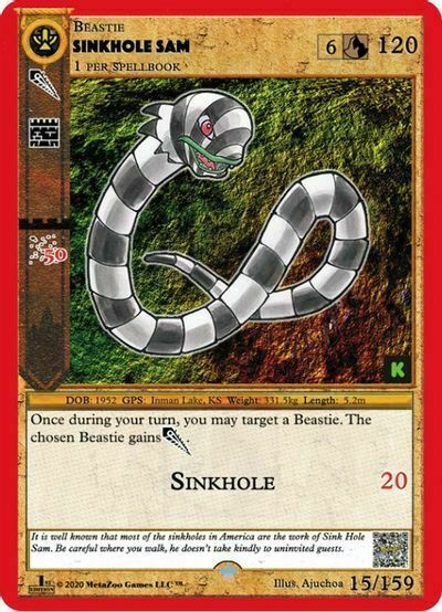 Sinkhole Sam Card Front