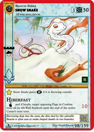 Snow Snake Card Front