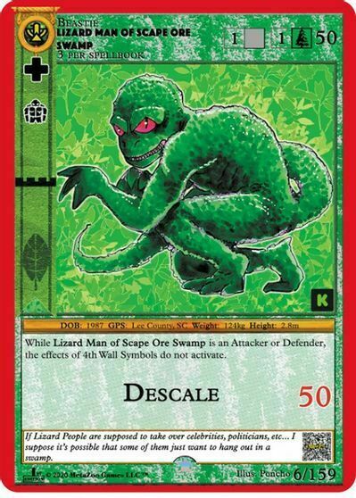 Lizard Man Of Scape Ore Swamp Card Front