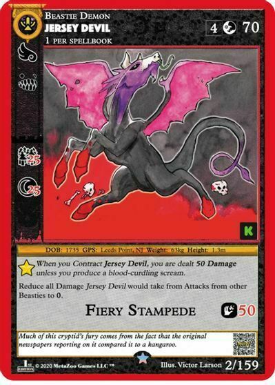Jersey Devil Card Front
