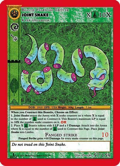 Joint Snake Card Front
