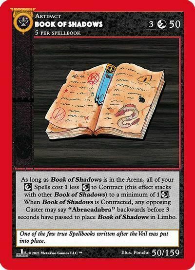 Book Of Shadows Card Front