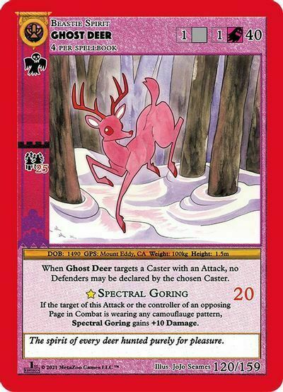 Ghost Deer Card Front