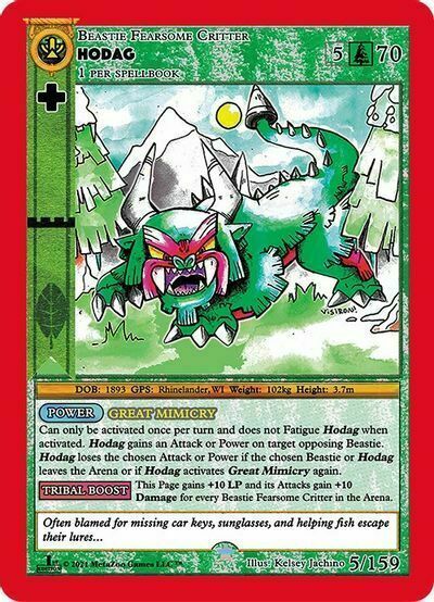Hodag Card Front