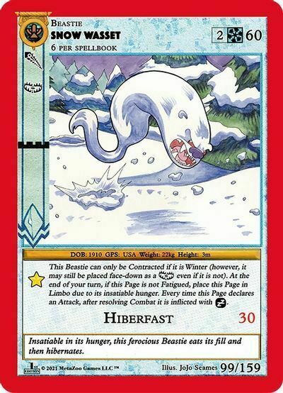 Snow Wasset Card Front