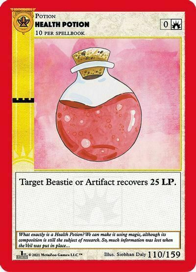 Health Potion Card Front