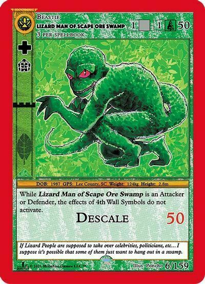 Lizard Man Of Scape Ore Swamp Frente