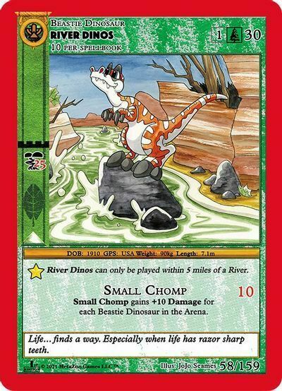 River Dinos Card Front