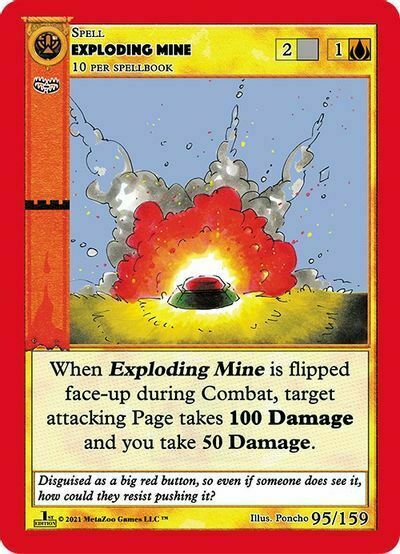 Exploding Mine Card Front