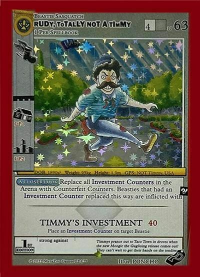 Rudy Totally Not a Timmy Card Front