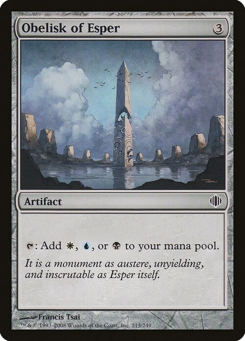 Obelisk of Esper Card Front