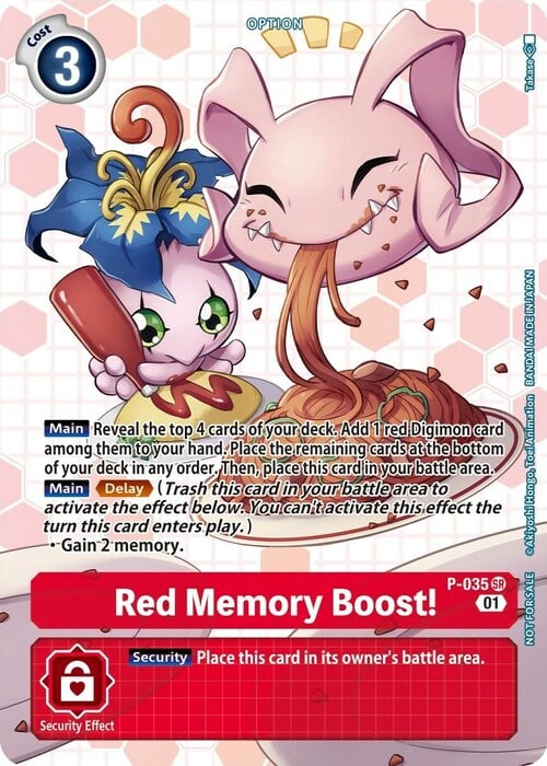 Red Memory Boost! Card Front