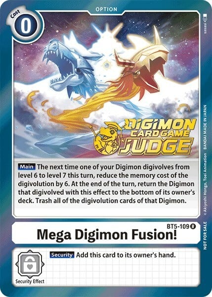 Mega Digimon Fusion! Card Front
