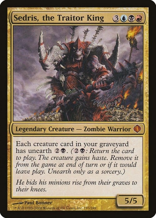 Sedris, the Traitor King Card Front