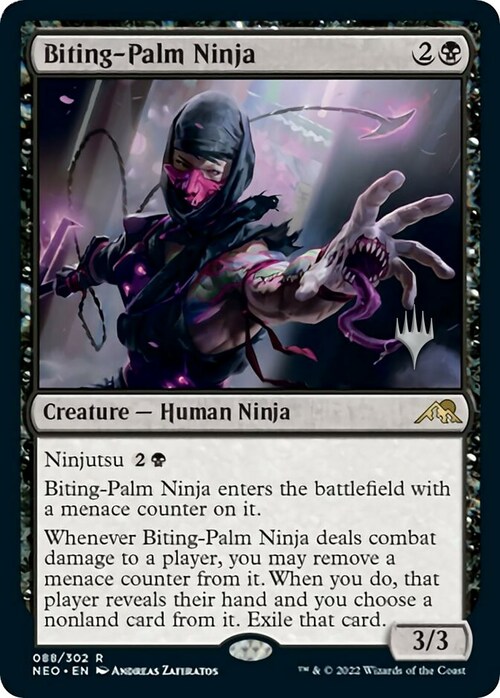 Biting-Palm Ninja Card Front