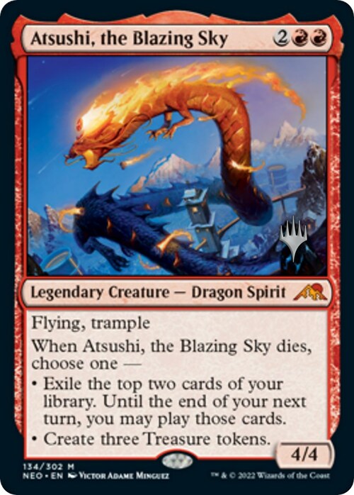 Atsushi, the Blazing Sky Card Front