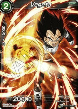 Vegeta Card Front