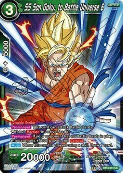 SS Son Goku, to Battle Universe 6 Card Front