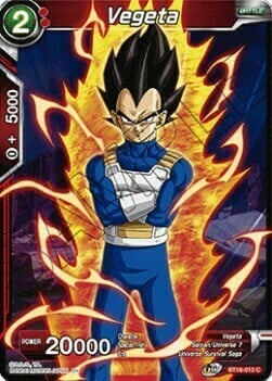 Vegeta Card Front