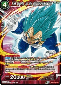 SSB Vegeta, for the Universe's Survival Card Front
