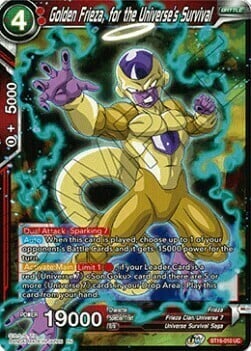 Golden Frieza, for the Universe's Survival Card Front