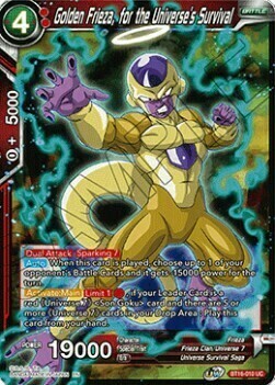 Golden Frieza, for the Universe's Survival Card Front
