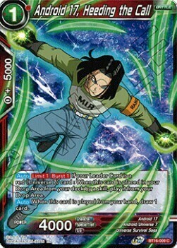 Android 17, Heeding the Call Frente