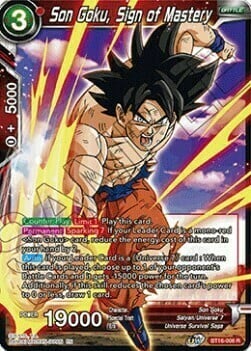 Son Goku, Sign of Mastery Card Front