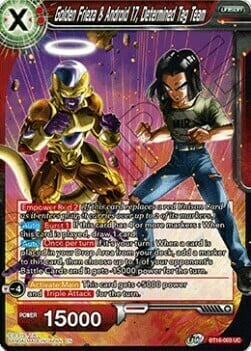 Golden Frieza & Android 17, Determined Tag Team Card Front