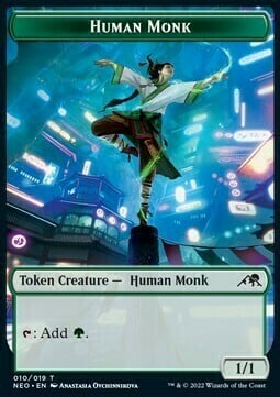 Human Monk Card Front