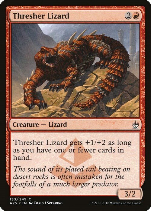 Thresher Lizard Card Front