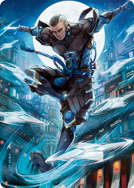 Kaito Shizuki 1 Art Card [Kamigawa: Neon Dynasty Art Series] Art Series:  Kaito Shizuki Kamigawa: Neon Dynasty Art Series | Magic ...